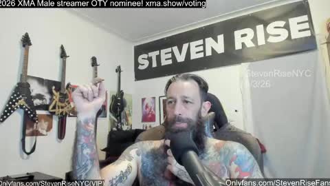 Snapshot of stevenrisenyc chatting on 05/04/26, 12:39 StevenRiseNYC online show from 05/04/26, 12:39