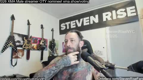Snapshot of stevenrisenyc chatting on 05/04/26, 12:45 StevenRiseNYC online show from 05/04/26, 12:45