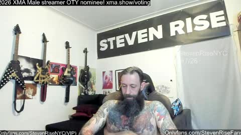 Snapshot of stevenrisenyc chatting on 05/08/26, 11:59 StevenRiseNYC online show from 05/08/26, 11:59
