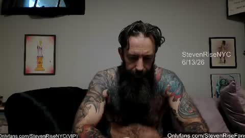 Snapshot of stevenrisenyc chatting on 06/13/26, 12:36 StevenRiseNYC online show from 06/13/26, 12:36