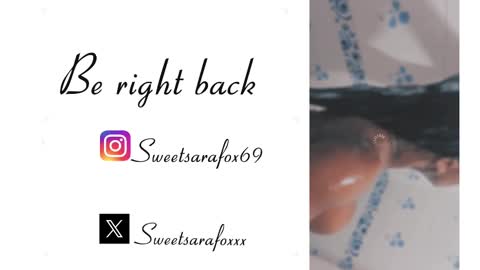 Snapshot of sweetsarafoxxx chatting on 02/10/25, 02:05 Sara Sofia Libra online show from 02/10/25, 02:05