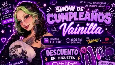 Vainilla Independent model online show from 06/19/26, 02:38