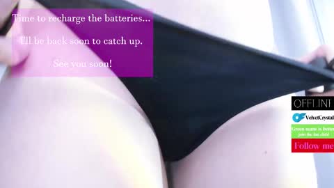 Snapshot of velvetcrystal chatting on 02/25/25, 06:58 Crystal PVT OPEN online show from 02/25/25, 06:58