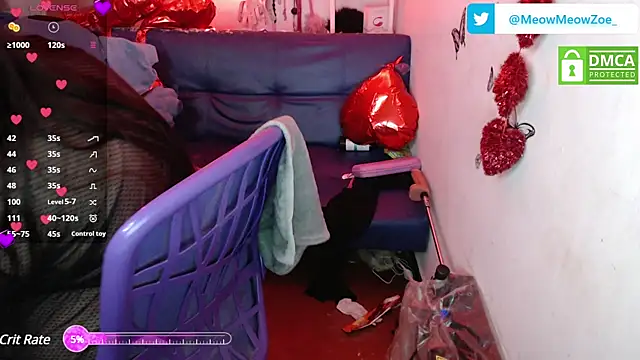 Snapshot of MeowMeowZoe chatting on 02/20/25, 09:22 MeowMeowZoe online show from 02/20/25, 09:22