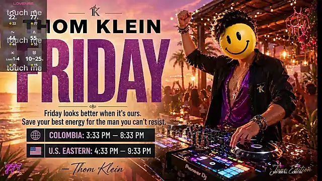 Snapshot of thomklein chatting on 07/17/26, 08:03 thomklein online show from 07/17/26, 08:03