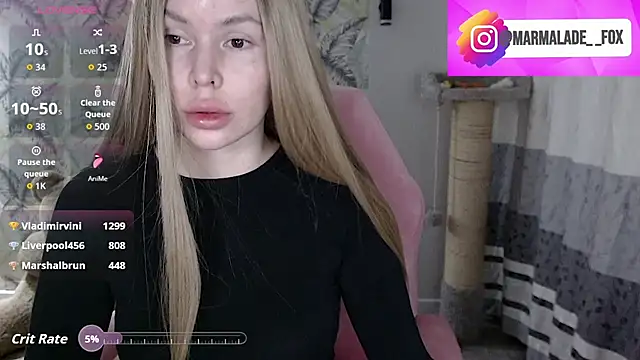 Marmalade Fox online show from 03/19/26, 09:08