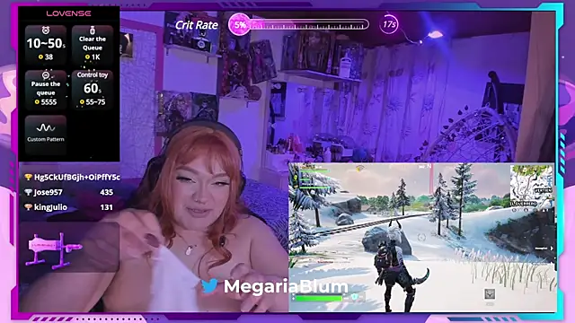 MegariaB online show from 01/11/25, 07:06