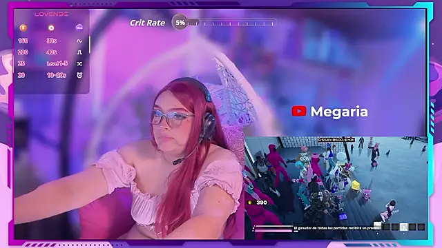 MegariaB online show from 02/15/26, 07:51