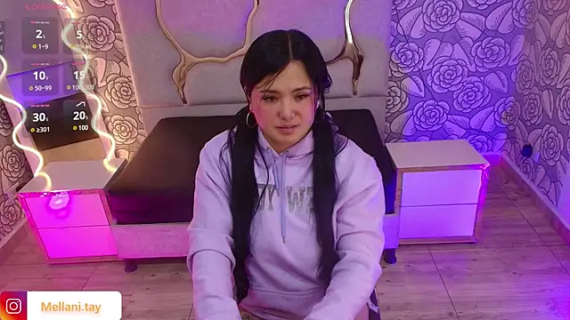 Snapshot of Mellani_tay chatting on 03/16/25, 03:14 Mellani tay online show from 03/16/25, 03:14