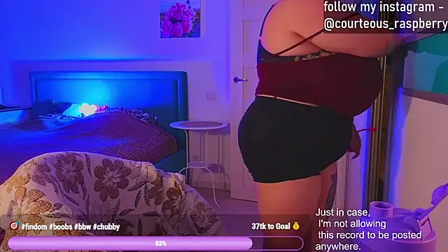 Snapshot of courteous_raspberrry chatting on 01/21/25, 01:54 courteous raspberrry online show from 01/21/25, 01:54