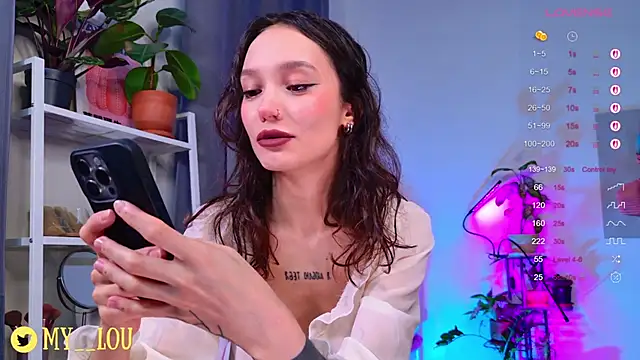 Snapshot of MyLou_ chatting on 10/13/25, 03:12 MyLou online show from 10/13/25, 03:12