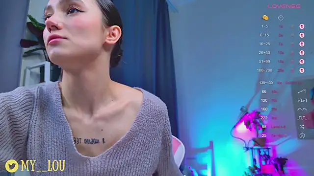 Snapshot of MyLou_ chatting on 10/26/25, 03:07 MyLou online show from 10/26/25, 03:07