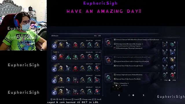 EuphoricSigh online show from 07/13/26, 03:09
