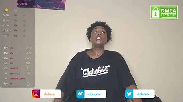 Snapshot of dchcco chatting on 10/16/25, 12:33 dchcco online show from 10/16/25, 12:33