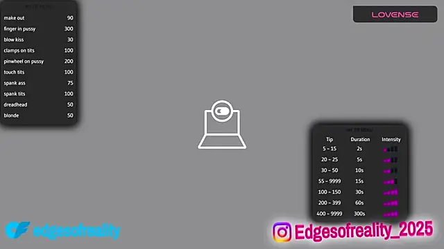 Snapshot of EdgesOfReality chatting on 11/17/25, 12:22 EdgesOfReality online show from 11/17/25, 12:22