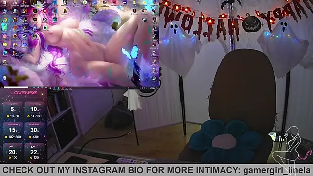 Snapshot of Gamergirl-Linela chatting on 10/23/25, 08:35 Gamergirl-Linela online show from 10/23/25, 08:35