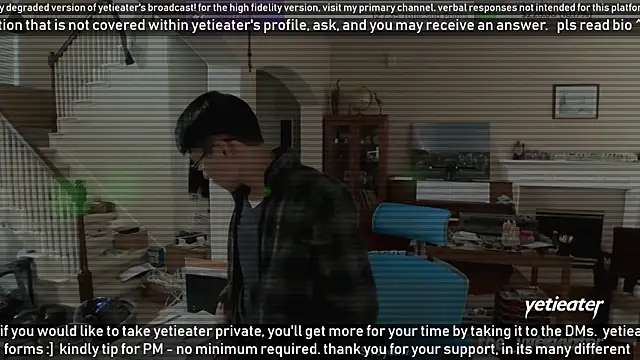 Snapshot of yetieater chatting on 01/14/25, 07:11 yetieater online show from 01/14/25, 07:11