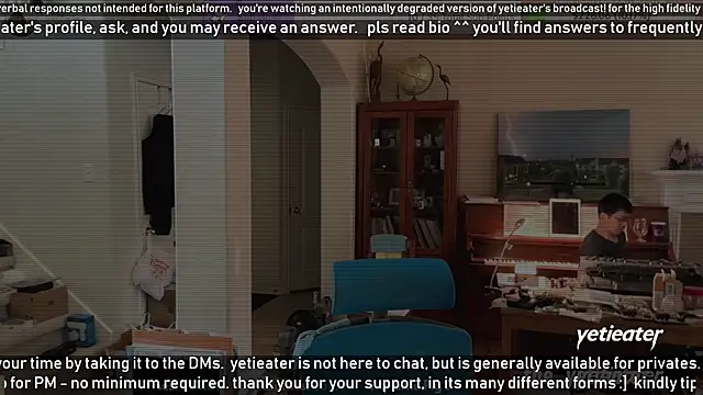 Snapshot of yetieater chatting on 01/24/25, 10:08 yetieater online show from 01/24/25, 10:08