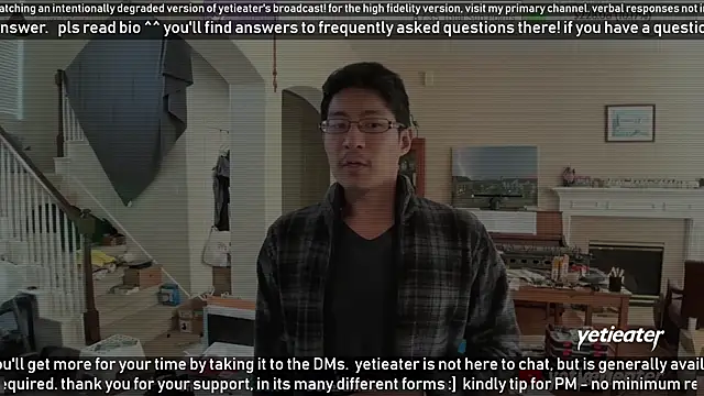 Snapshot of yetieater chatting on 02/13/25, 08:24 yetieater online show from 02/13/25, 08:24