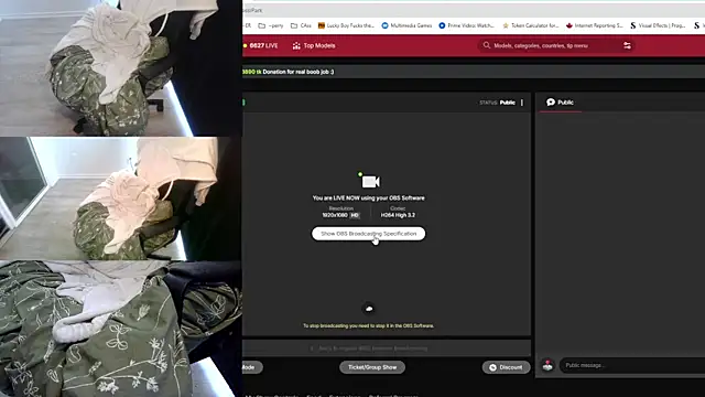 Snapshot of CassiPark chatting on 10/05/25, 12:03 CassiPark online show from 10/05/25, 12:03