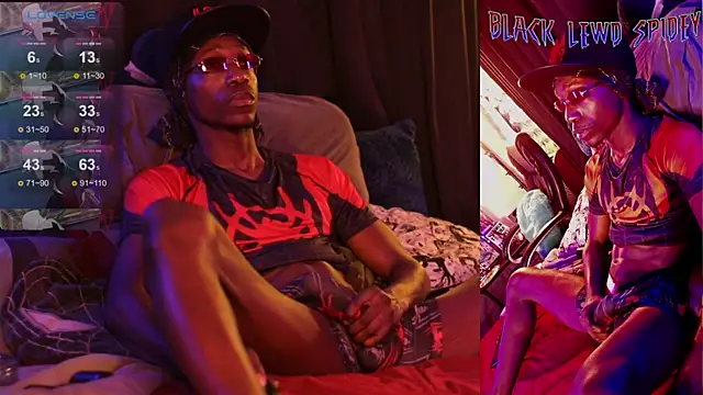 BlackLewdSpidey online show from 01/17/25, 06:15