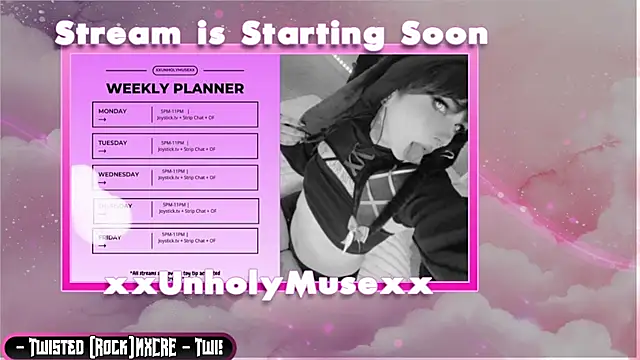Snapshot of xxunholymusexx chatting on 07/14/26, 09:09 xxunholymusexx online show from 07/14/26, 09:09