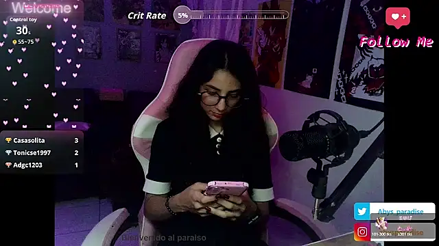 Abysparadise online show from 10/31/25, 03:18