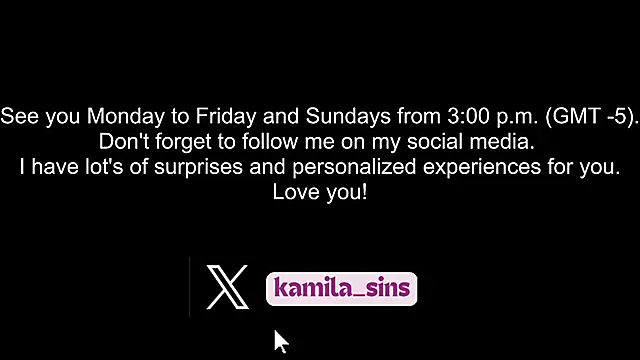 Snapshot of kamila_sins chatting on 03/04/25, 08:05 kamila sins online show from 03/04/25, 08:05