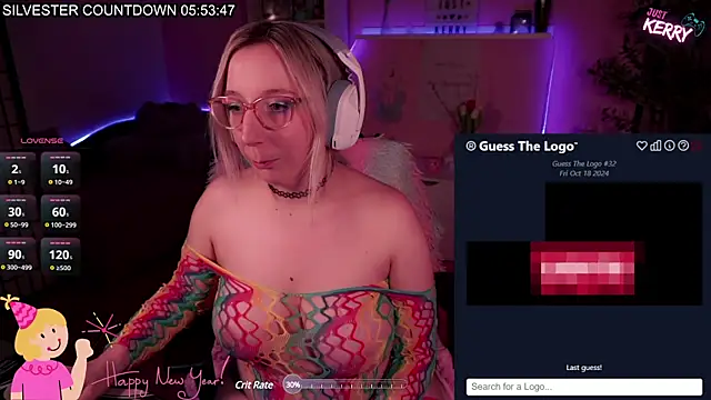 Snapshot of JustKerry chatting on 12/31/24, 05:07 JustKerry online show from 12/31/24, 05:07