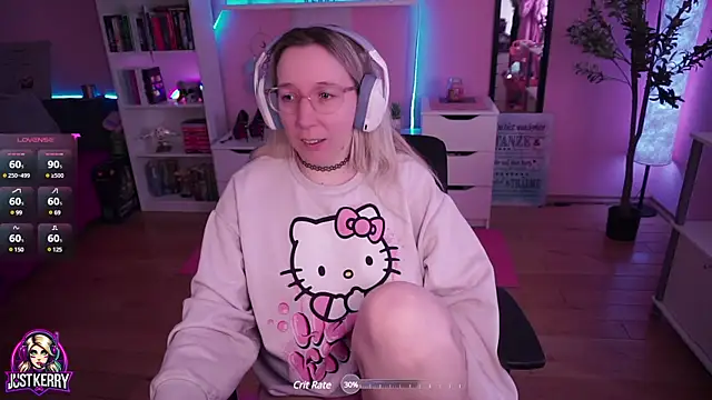 Snapshot of JustKerry chatting on 03/17/25, 09:01 JustKerry online show from 03/17/25, 09:01