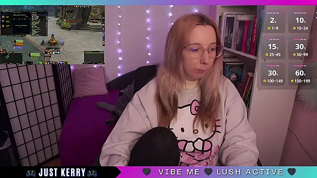 Snapshot of JustKerry chatting on 09/12/25, 08:47 JustKerry online show from 09/12/25, 08:47